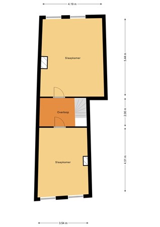 Floorplan - Nieuwe Binnenweg 413A, 3023 EM Rotterdam